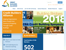 Tablet Screenshot of creditbuildersalliance.org